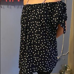 Wishful park large polka dot blouse